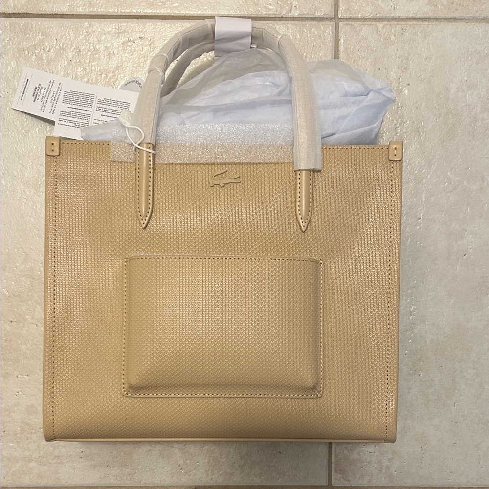 Lacoste Women's Beige Tote Bag